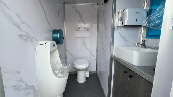 Two Station Portable Toilet Trailer